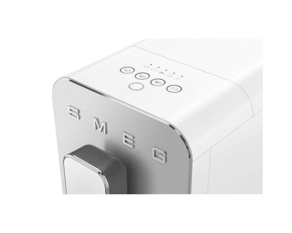 Smeg Espressomaschine BCC11WHMEU Kompakt-Kaffeevollautomat silberfarben
