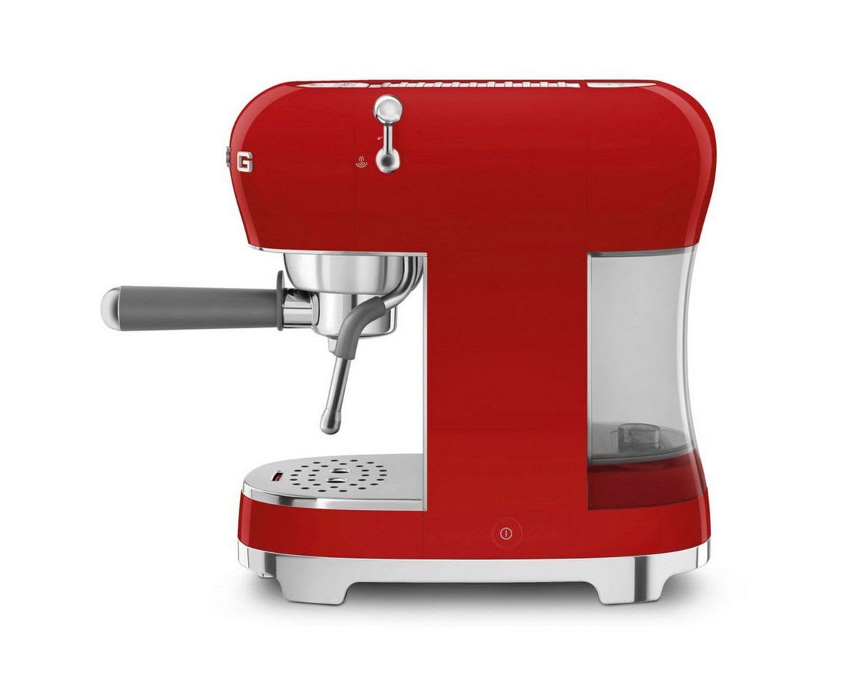 Smeg Siebträgermaschine ECF02RDEU Siebträgermaschine rot