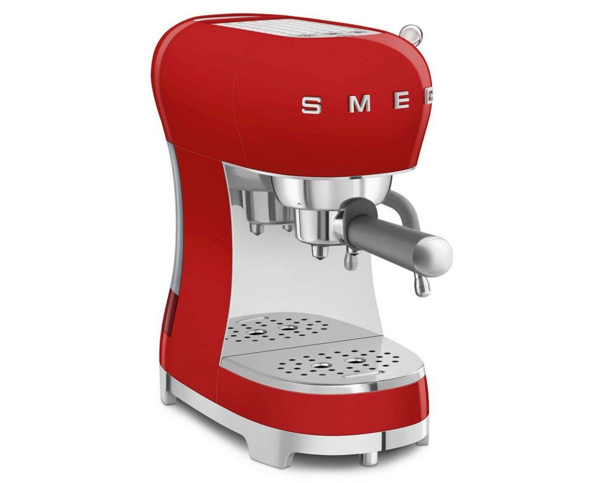 Smeg Siebträgermaschine ECF02RDEU Siebträgermaschine rot