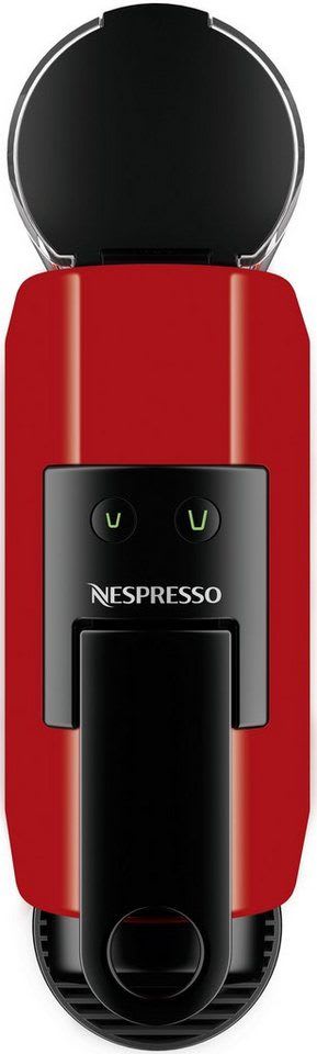 NESPRESSO Kapselmaschine Essenza Mini EN85.R von DeLonghi, Red, inkl. Willkommenspaket mit 7 Kapseln rot