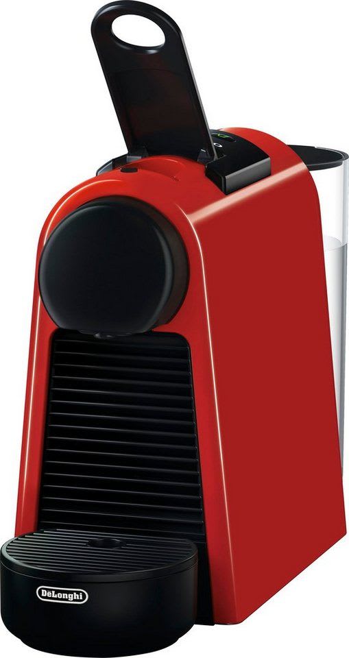 NESPRESSO Kapselmaschine Essenza Mini EN85.R von DeLonghi, Red, inkl. Willkommenspaket mit 7 Kapseln rot
