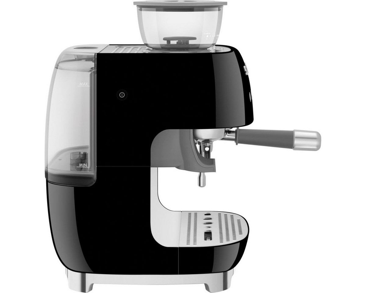 Smeg Siebträgermaschine EGF03BLEU Siebträgermaschine schwarz|silberfarben