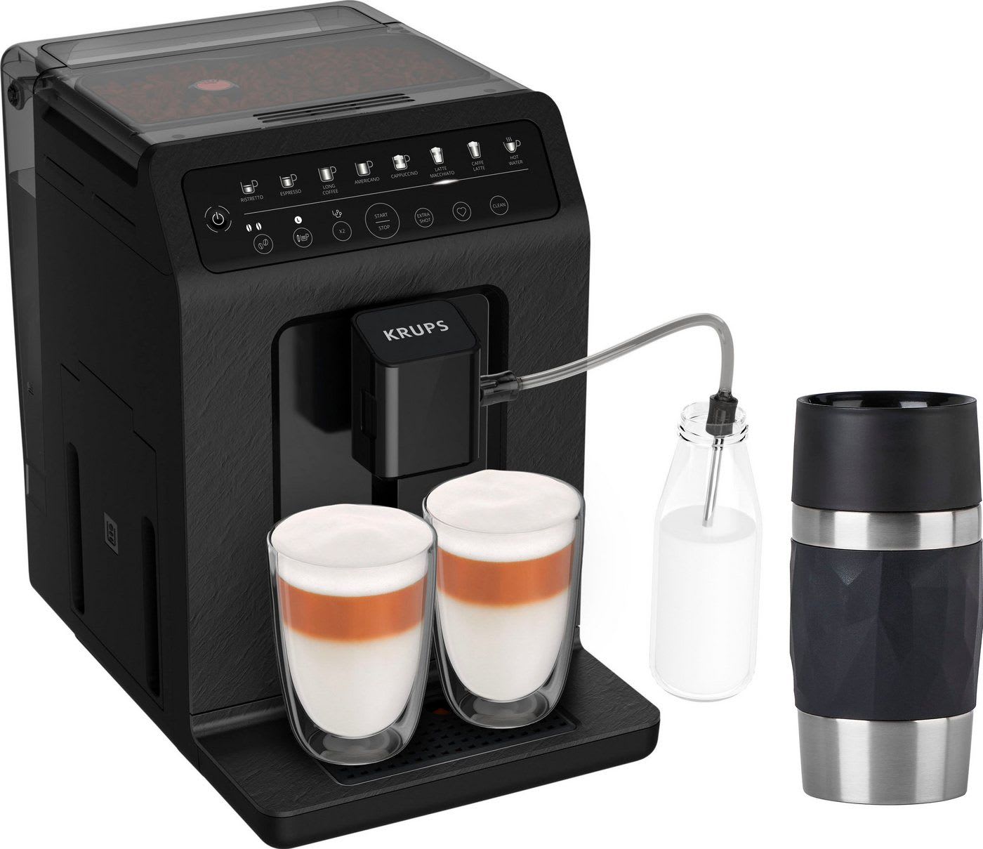 Krups Kaffeevollautomat, automatische Espresso & Cappuccino-Funktion