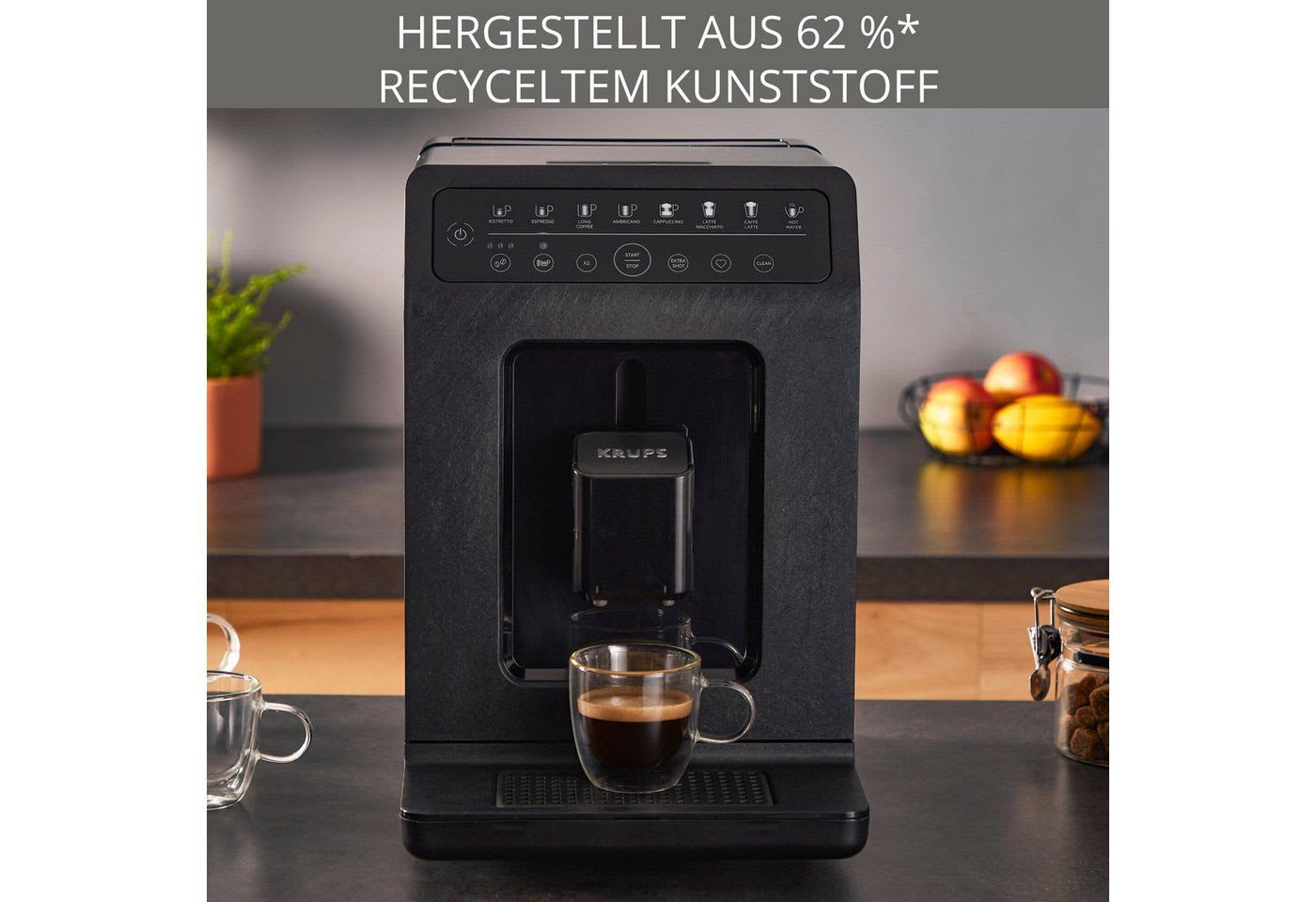 Krups Kaffeevollautomat, automatische Espresso & Cappuccino-Funktion