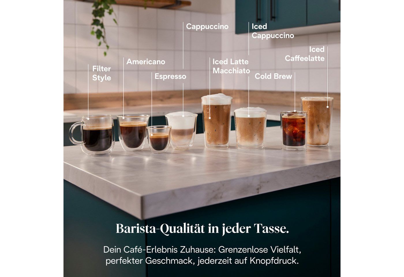 De'Longhi Kaffeevollautomat MAGNIFICA DUO ECAM330.80.BXB - 20 Rezepte, heißer & kalter Milchschaum, Cold Brew Funktion, 2,4" TFT-Display, 2 Milchkaraffen (Heiß & Kalt) schwarz