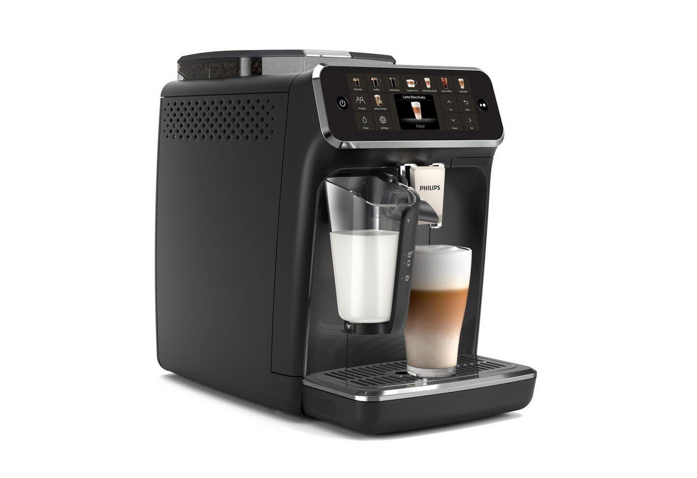 Philips Kaffeevollautomat EP5541/50, OneTouch-Funktion,TFT-Farbdisplay schwarz