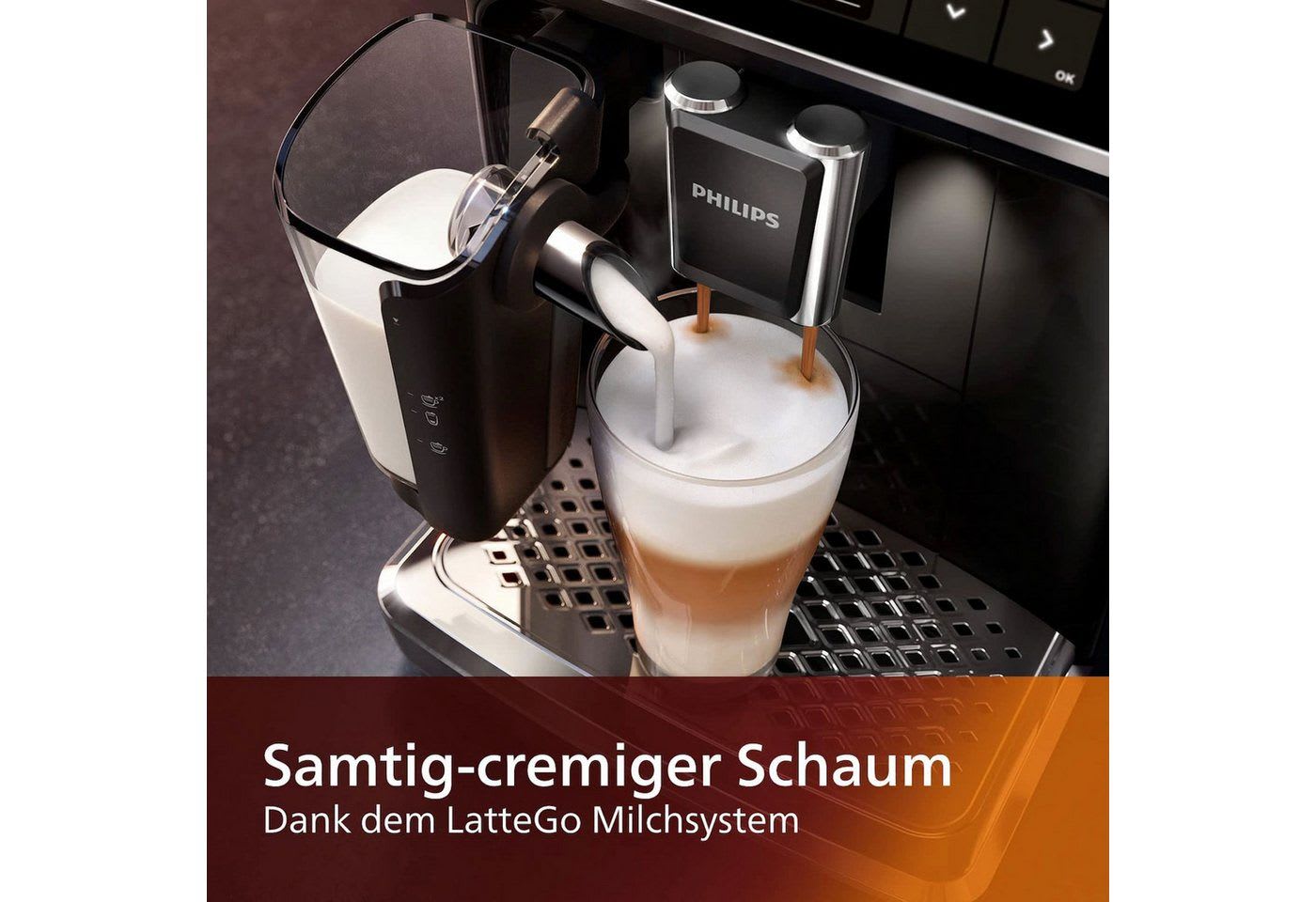 Philips Kaffeevollautomat EP5541/50, OneTouch-Funktion,TFT-Farbdisplay schwarz