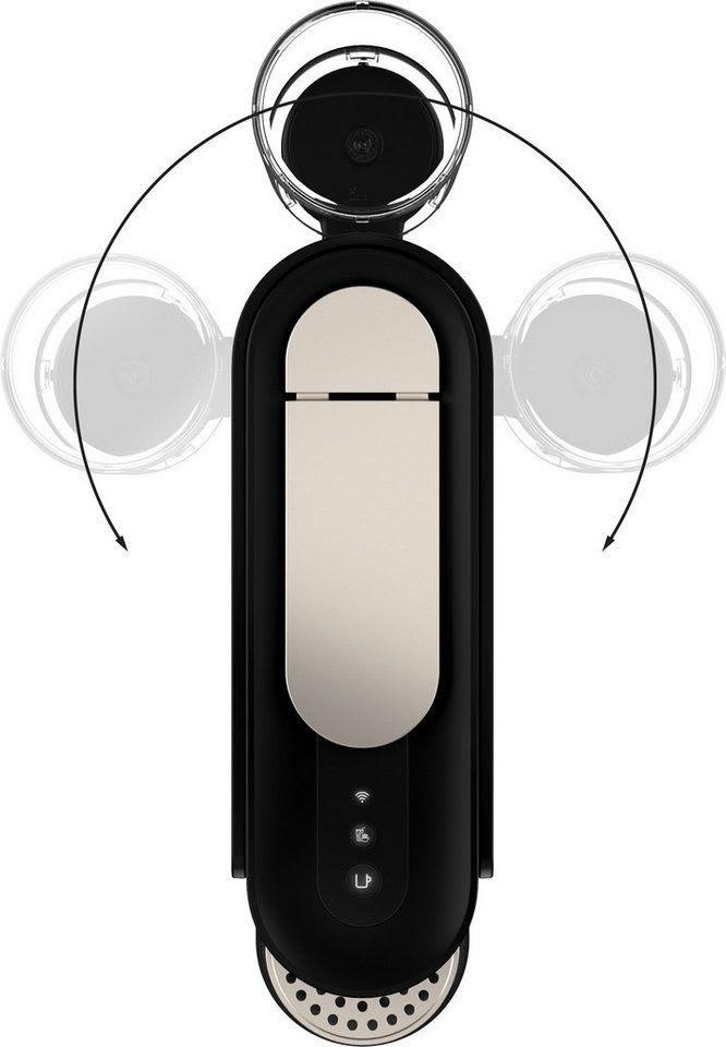 NESPRESSO Kapselmaschine Vertuo Up von Krups, 7 Tassengrößen, 3 Sekunden Aufheizzeit, schlankes Design, Coffee Creations Modus, Auto-Off, 1,4 l Wassertank schwarz