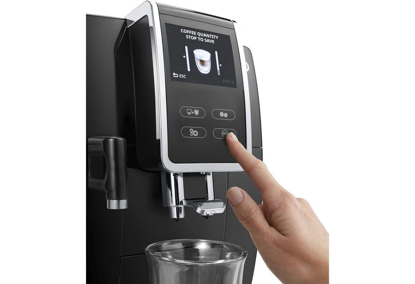 De'Longhi Kaffeevollautomat ECAM370.70.B, LatteCrema-System, Zweitassenfunktion schwarz