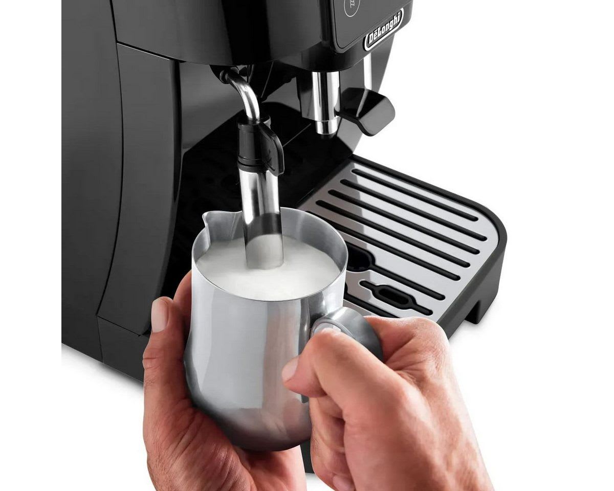 De'Longhi Kaffeevollautomat Magnifica Start Pop ECAM220.51.B - 5 Rezepte, Milchschaumdüse, schwarz, Intuitives Touch Bedienfeld, Iced Americano, einstellbares Aroma