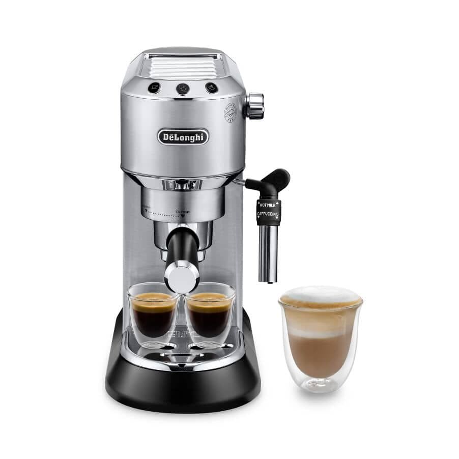 De'Longhi Dedica mit elektrische Kaffeemühle ECKG6821.M Silber