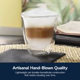 De'Longhi Doppelwandige Cappuccinogläser, 270 ml, 2erSet DLSC311 Nicht angegeben