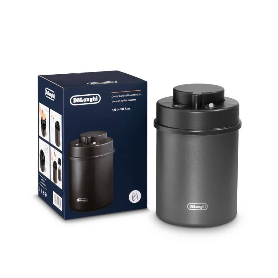 De'Longhi DLSC071 Vacuum Coffee Canister Black Schwarz