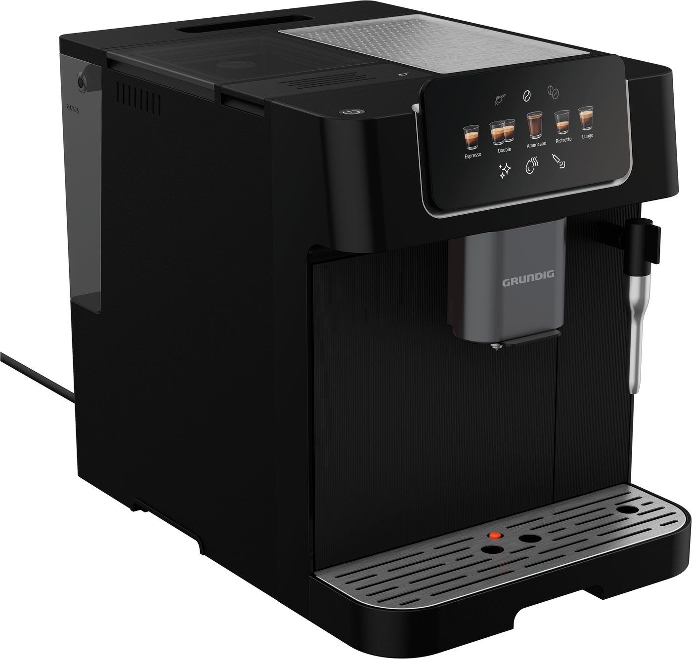 Grundig Kaffeevollautomat KVA 6230, 1350W Kaffeevollautomat mit 19 Bar, Touch & GrindPro™ Mahlwerk