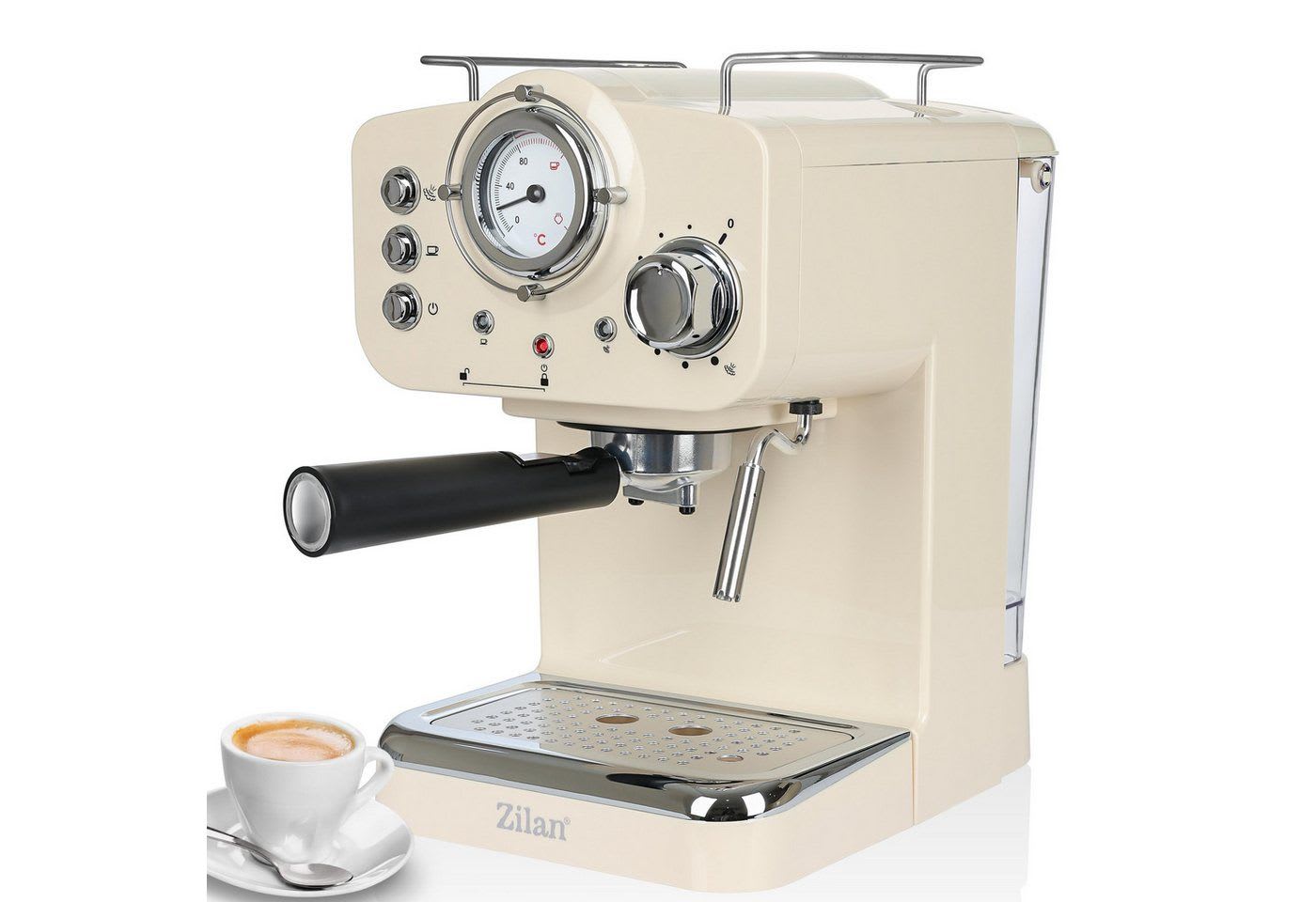 Zilan Espressomaschine, Siebträger, • Fassungsvermögen: 1,25 Liter