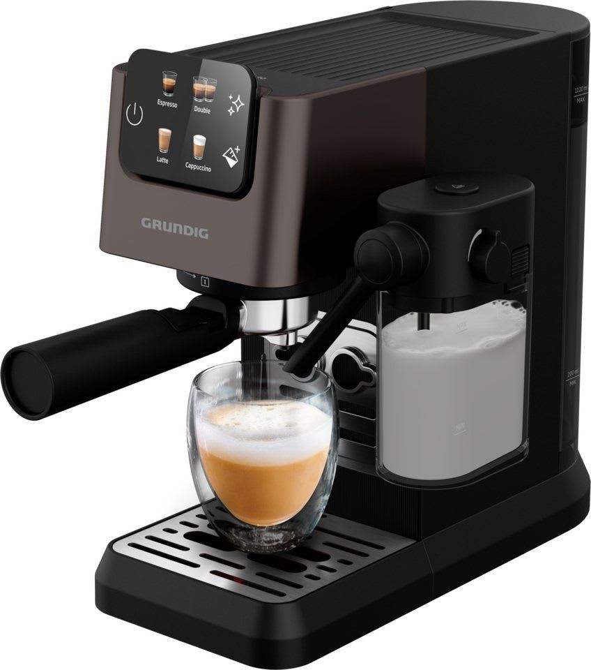 Grundig Espressomaschine KSM 5330, 1628W Kaffeevollautomat mit 15 Bar & Touch‑Display
