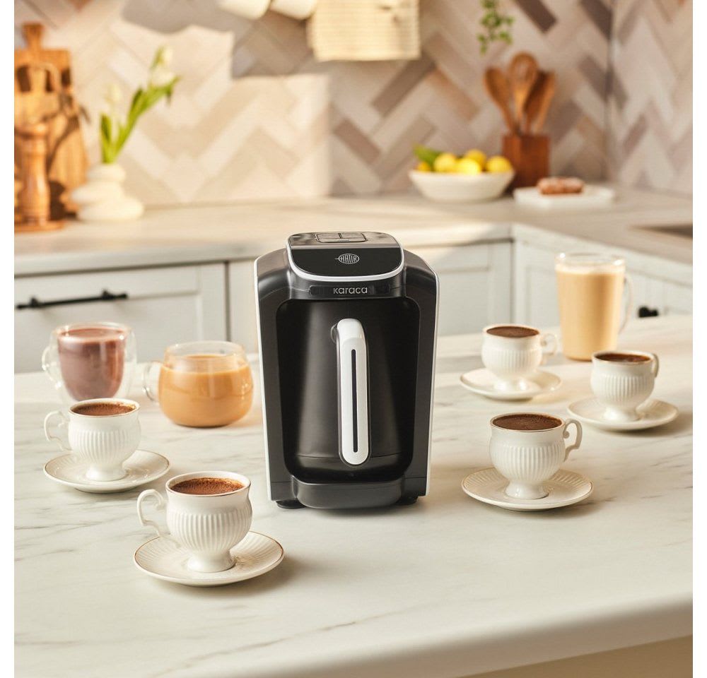 Karaca Espressomaschine Hatır Neo, Türkischen Kaffeemaschine Space Grey 535W 5 Tassen