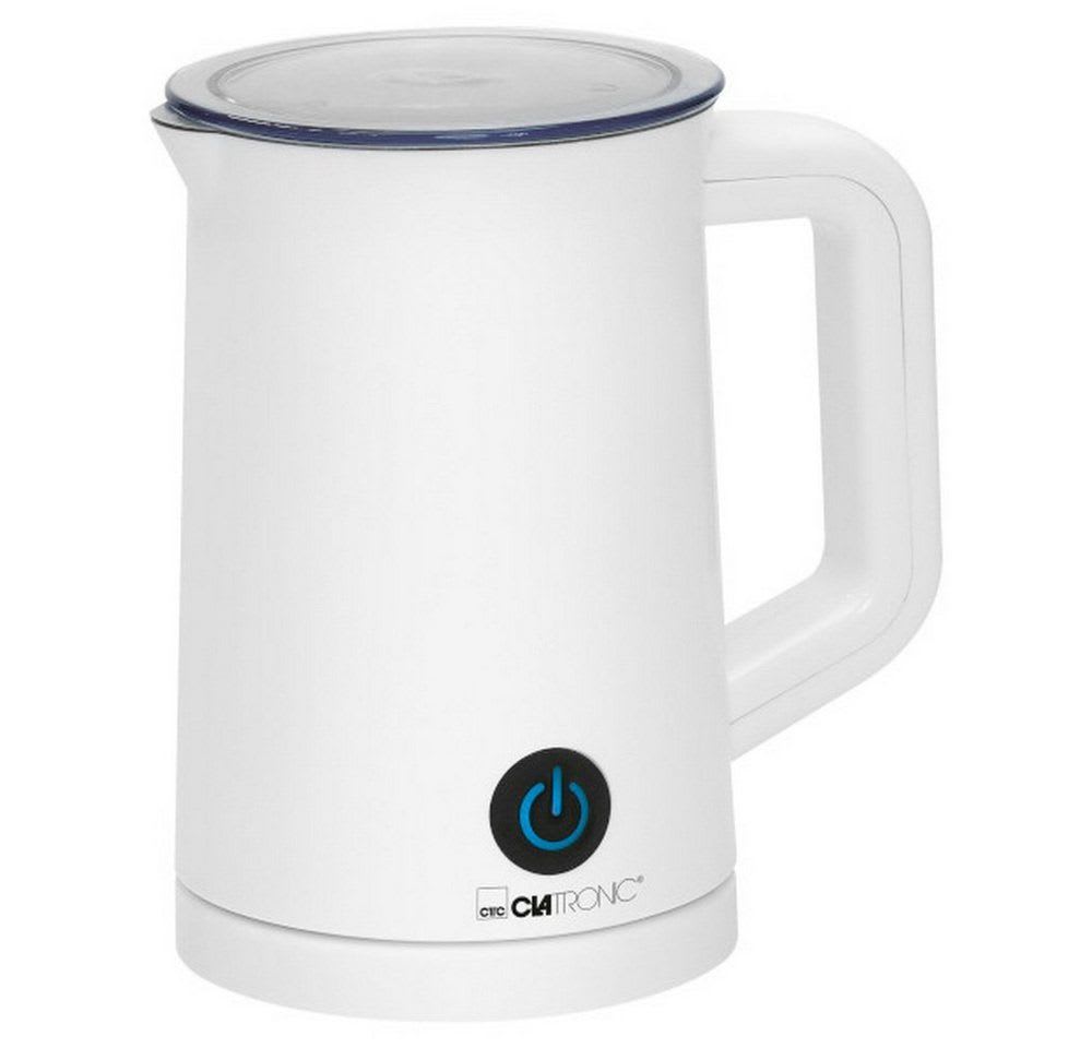 CLATRONIC Milchaufschäumer Milchschaum Milcherwärmer Kaffeemilch Aufschäumer, 500 W, zusätzlicher Rührer für Heißgetränke ohne Aufschäumen