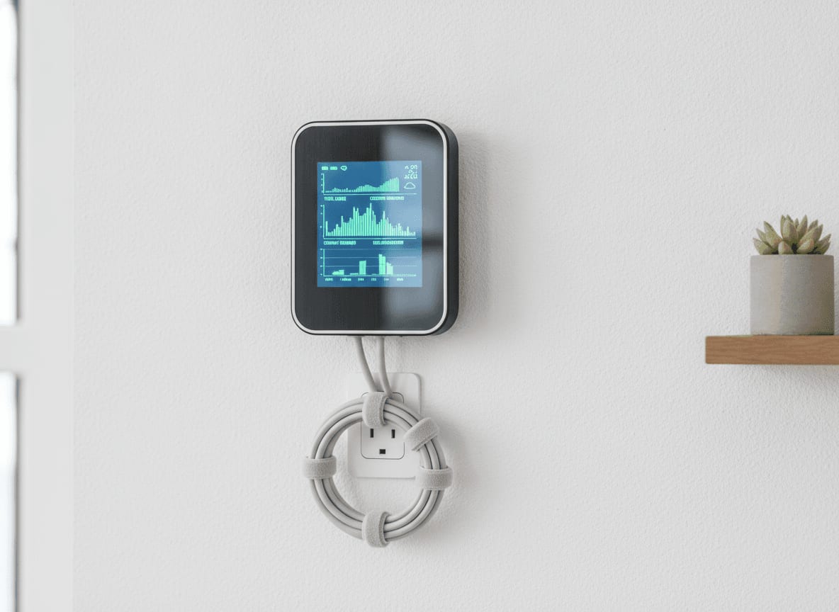 Ein Smart Meter zur intelligenten Steuerung der Ströme, ein wichtiger Teil im Übersichtsschaltplan des Balkonkraftwerks.