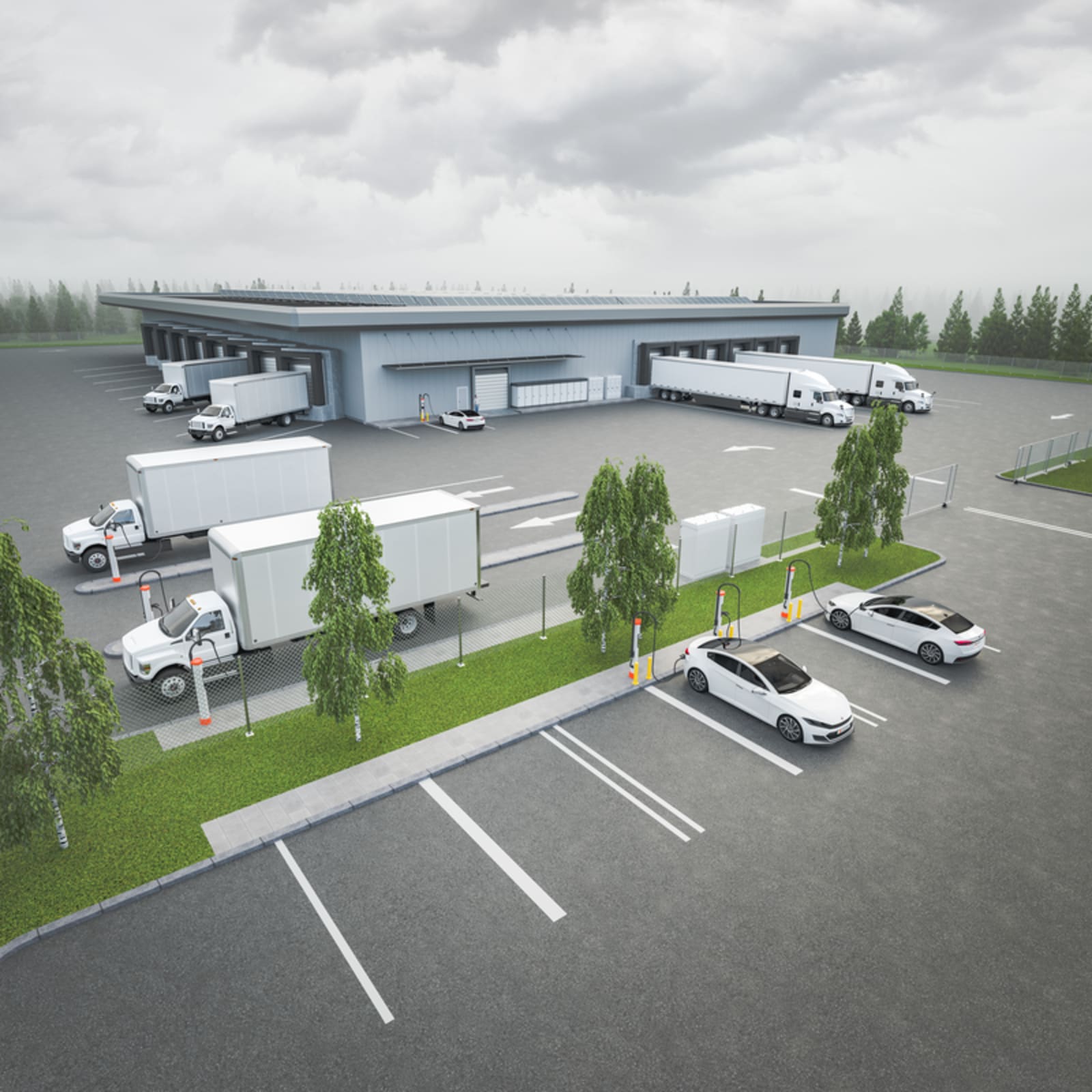 Fleet Charging EV charging installation by EV-ON