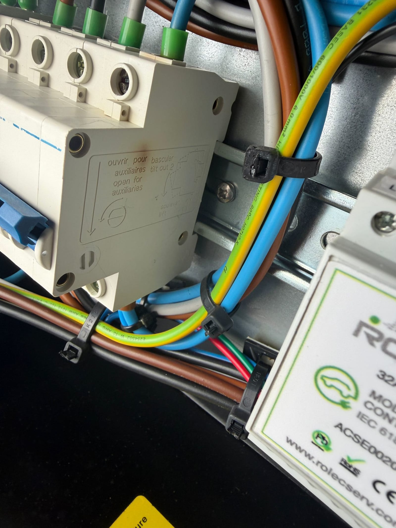 Ev Charger Consumer Unit Rcbo Breakers Wiring