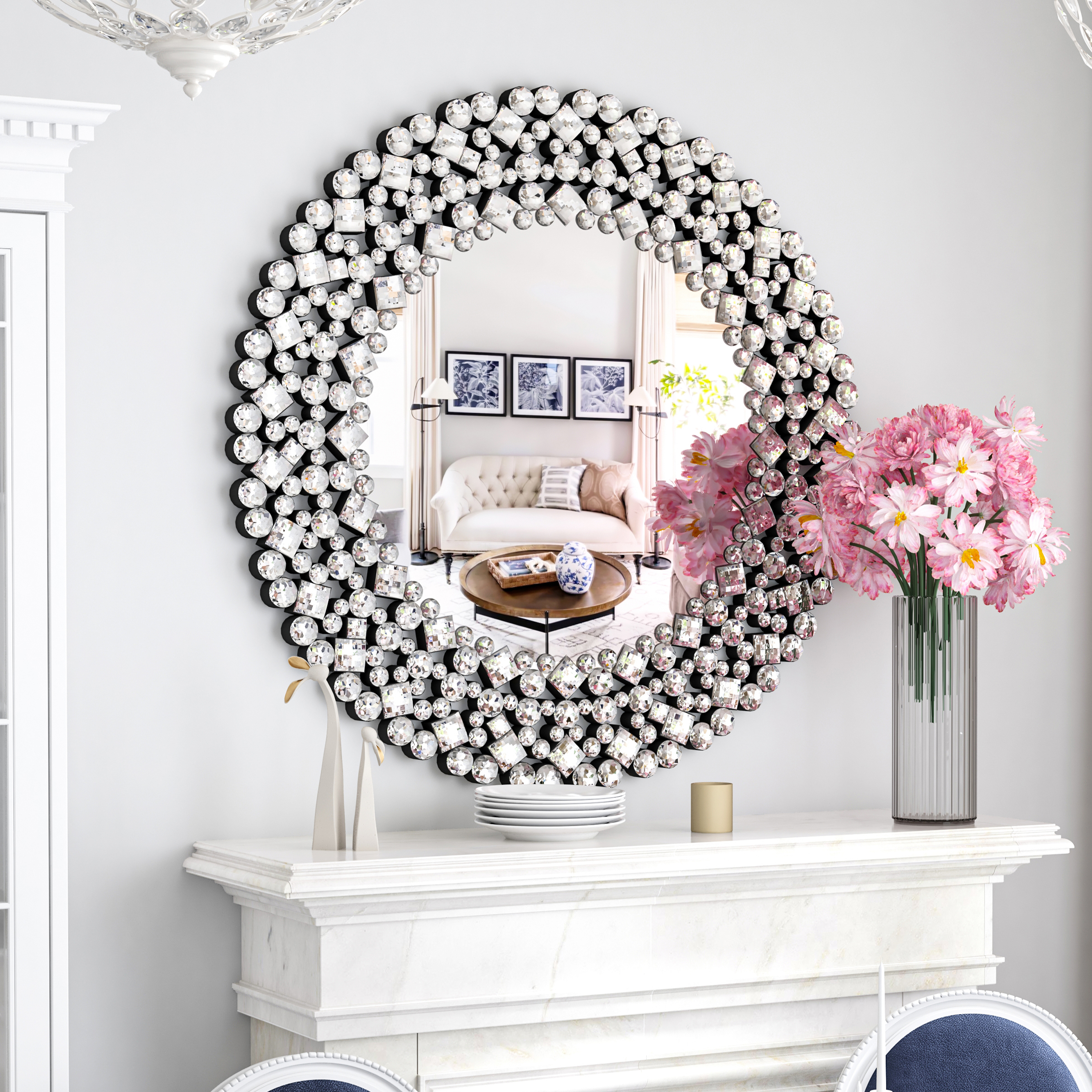 Miroir mural de luxe