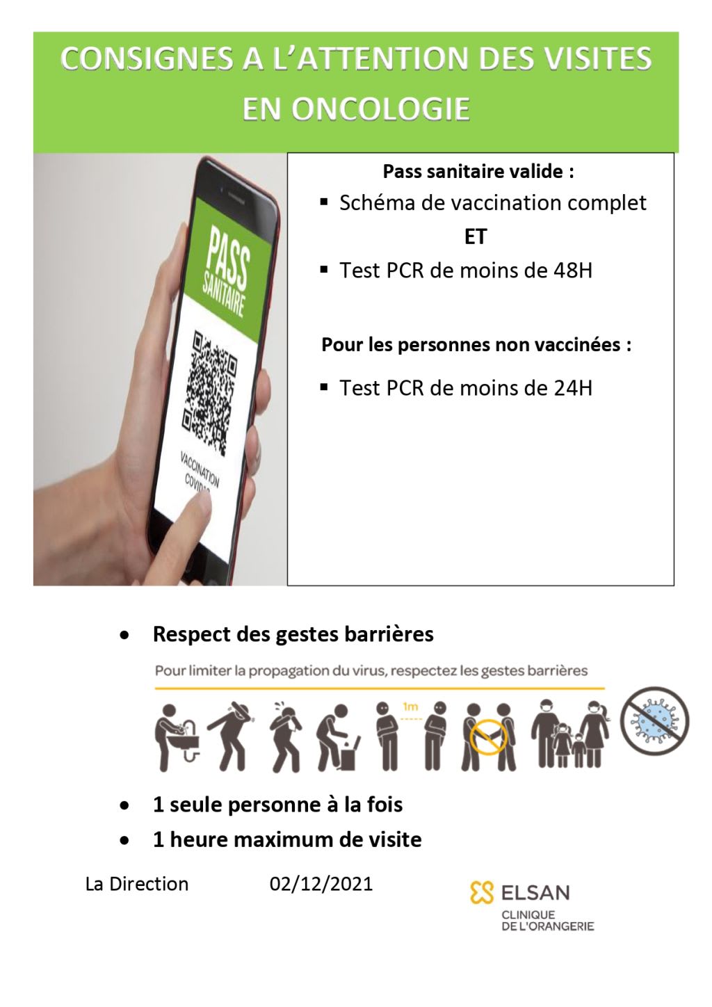consignes visites déc 2021- Oncologie