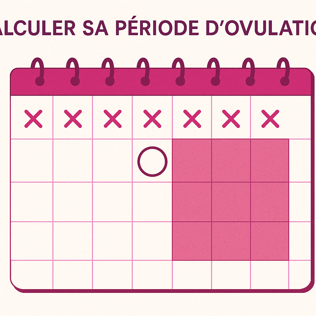 illustration calendrier ovulatoire