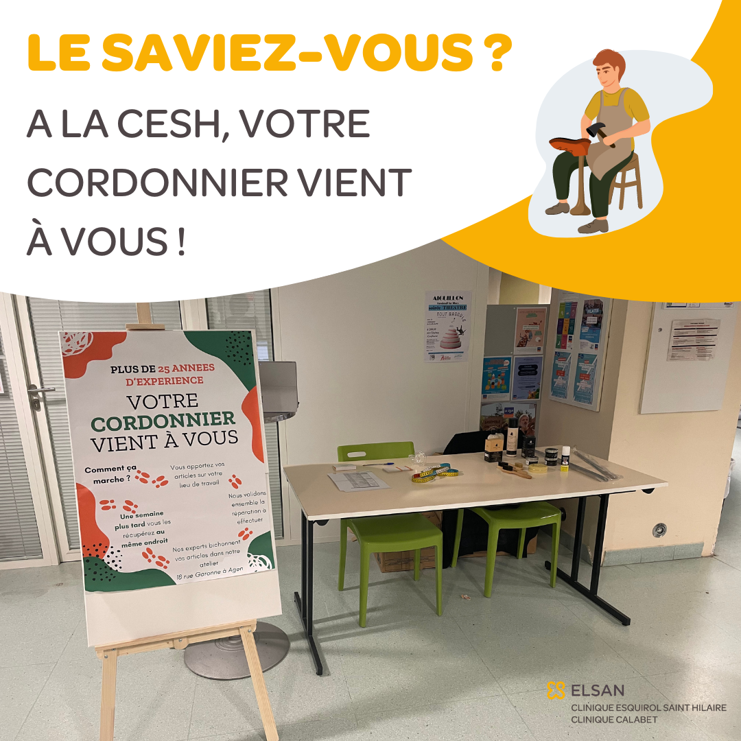 cordonnerie à la Clinique