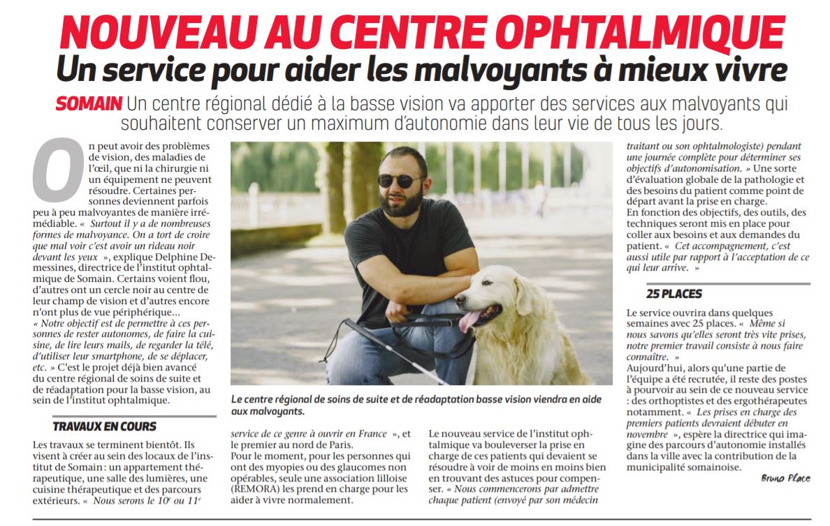 Un service pour aider les malvoyants à mieux vivre