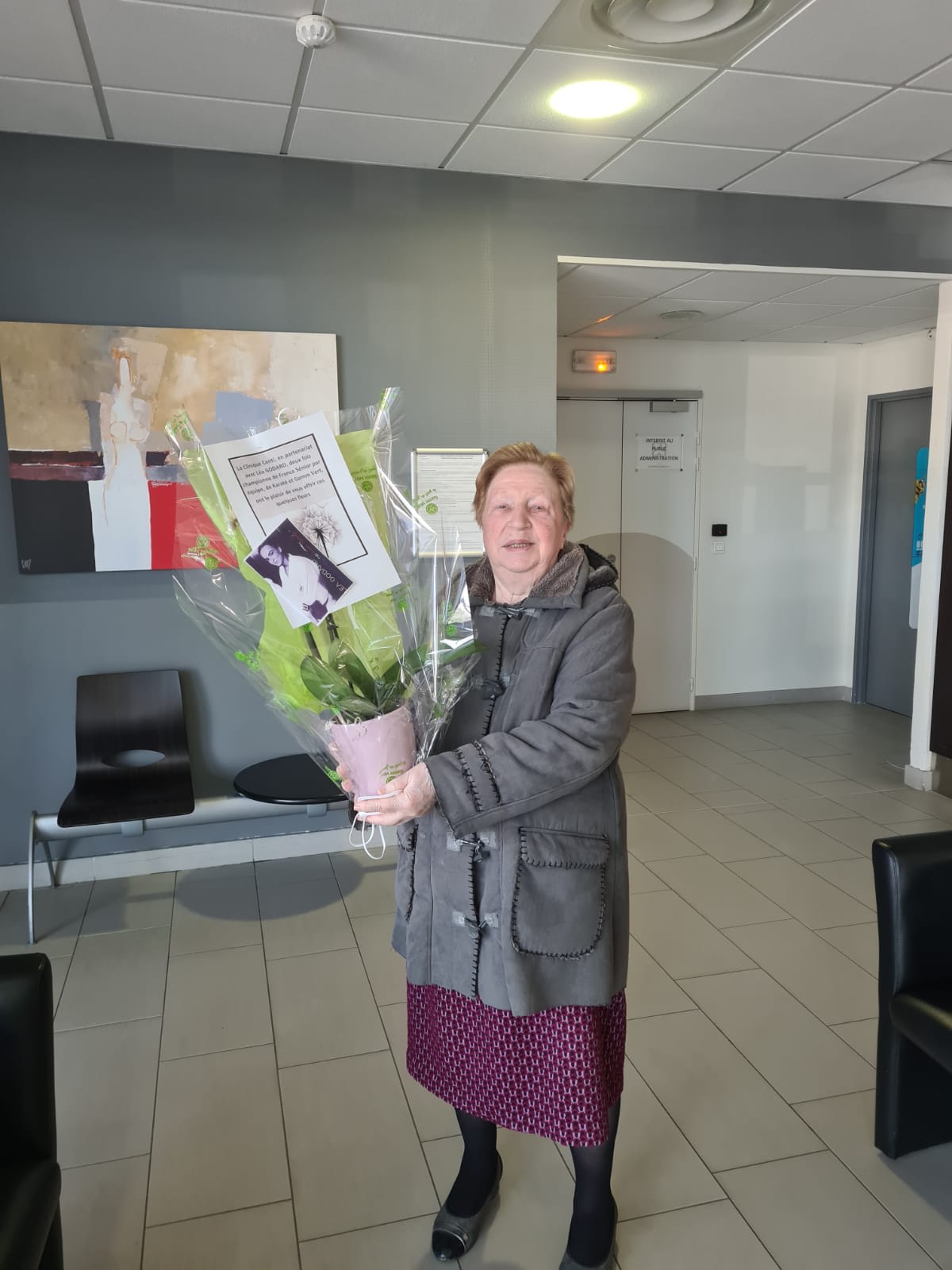Fleurs offertes pour les patients hospitalisés