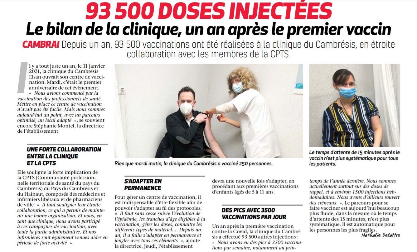 1 an vaccination cambrai