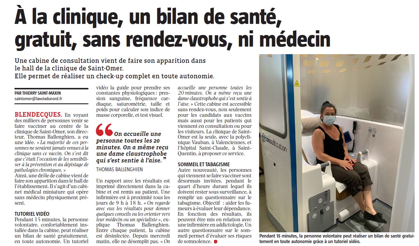 bilan santé gratuit