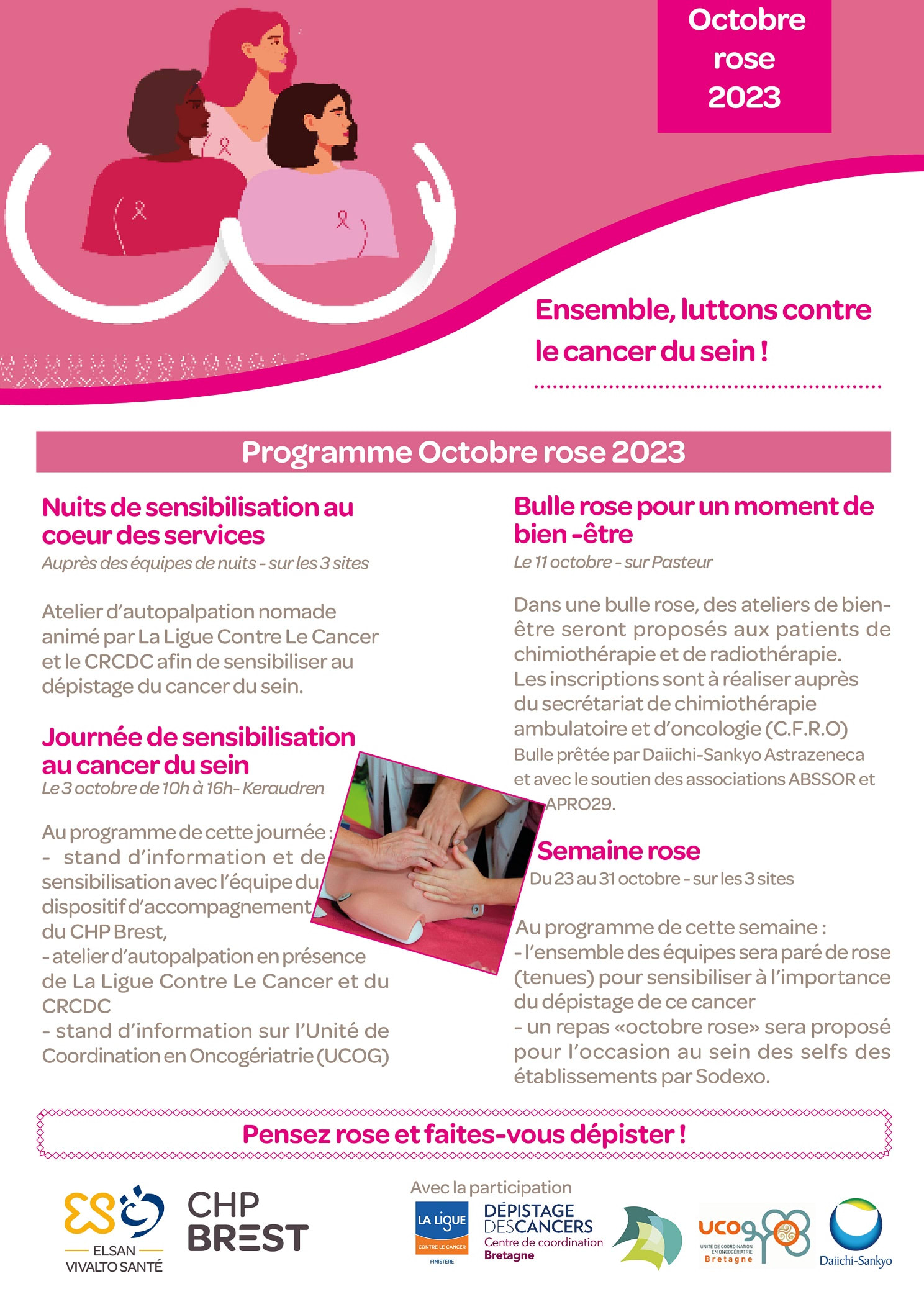 Programme octobre rose 2023