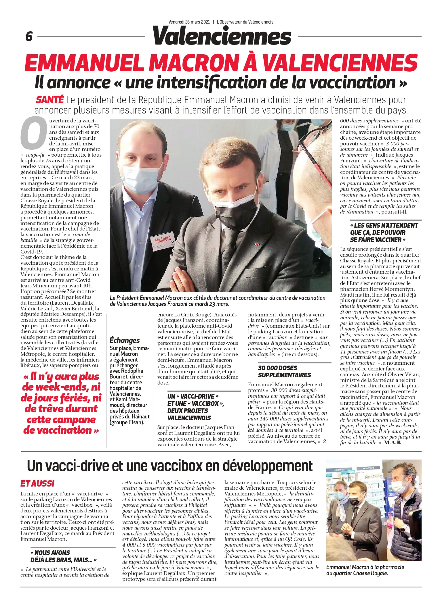 vaccination macron