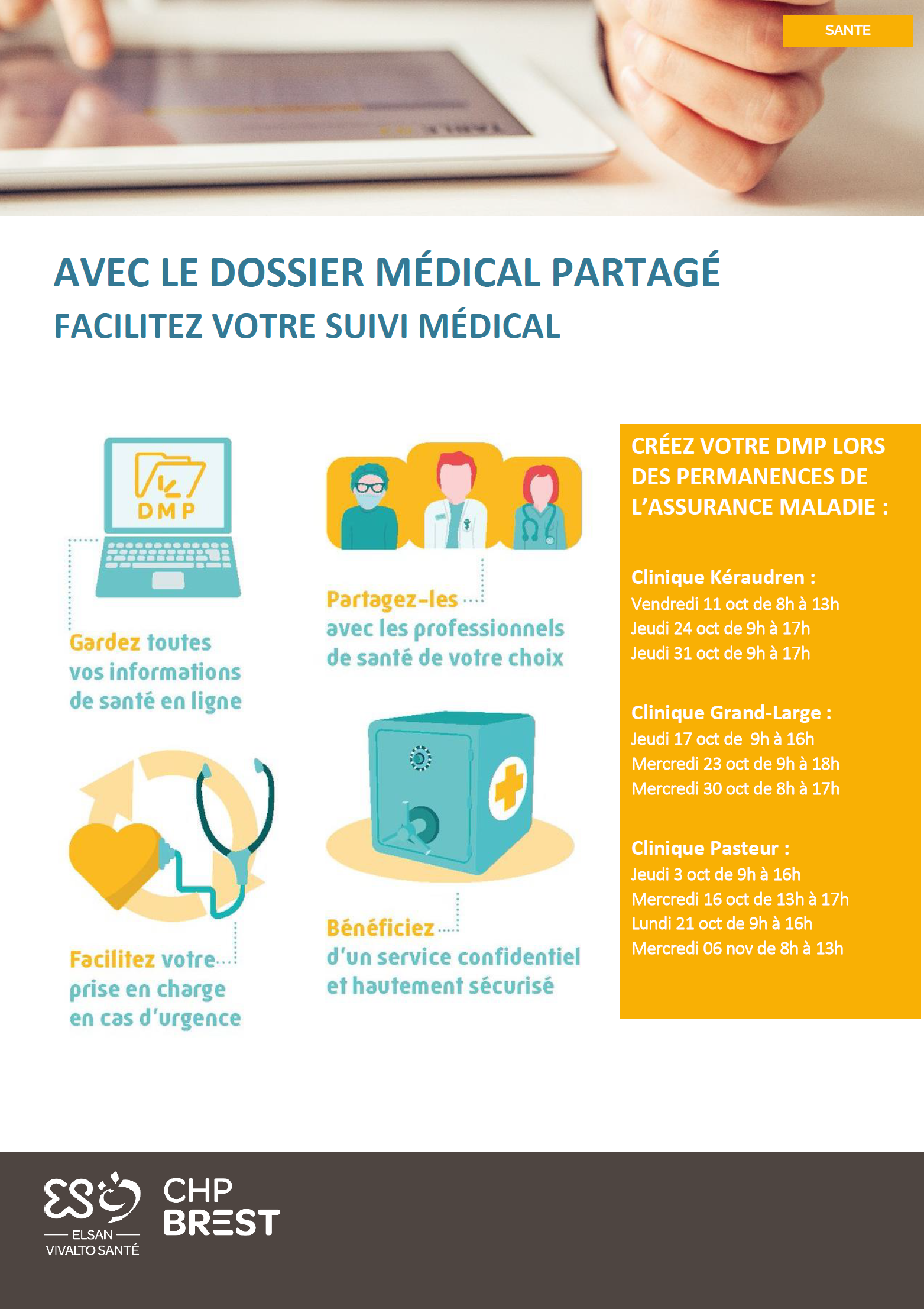 Permanence CPAM pour ouverture DMP