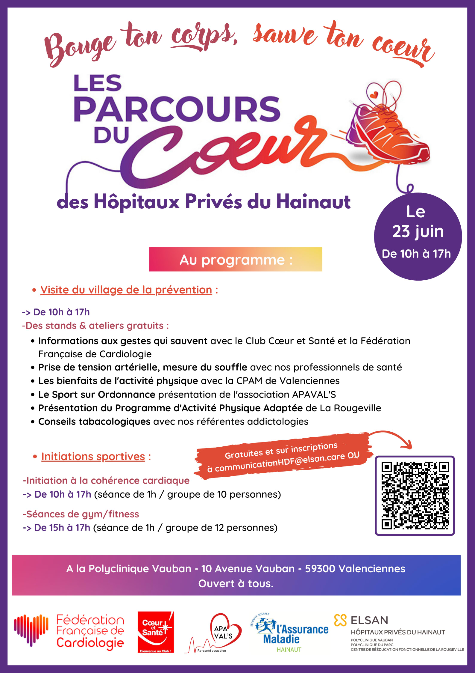 parcours coeur valenciennes