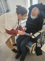 installation patient casque réalité virtuelle