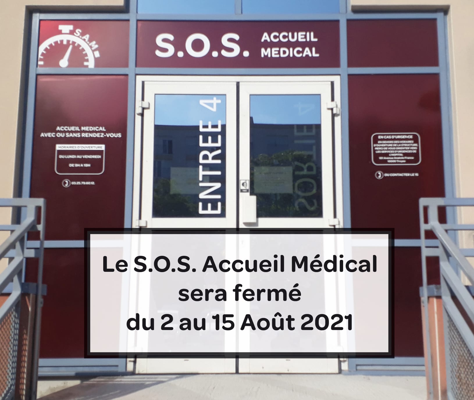 Fermeture SAM aout