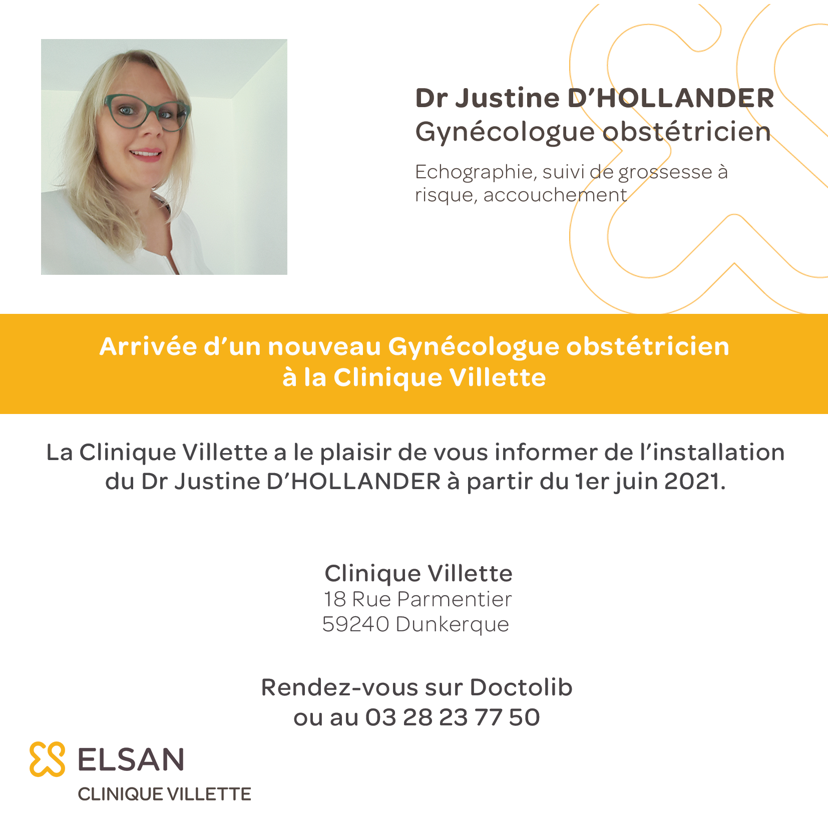 Carton arrivée dr d'hollander