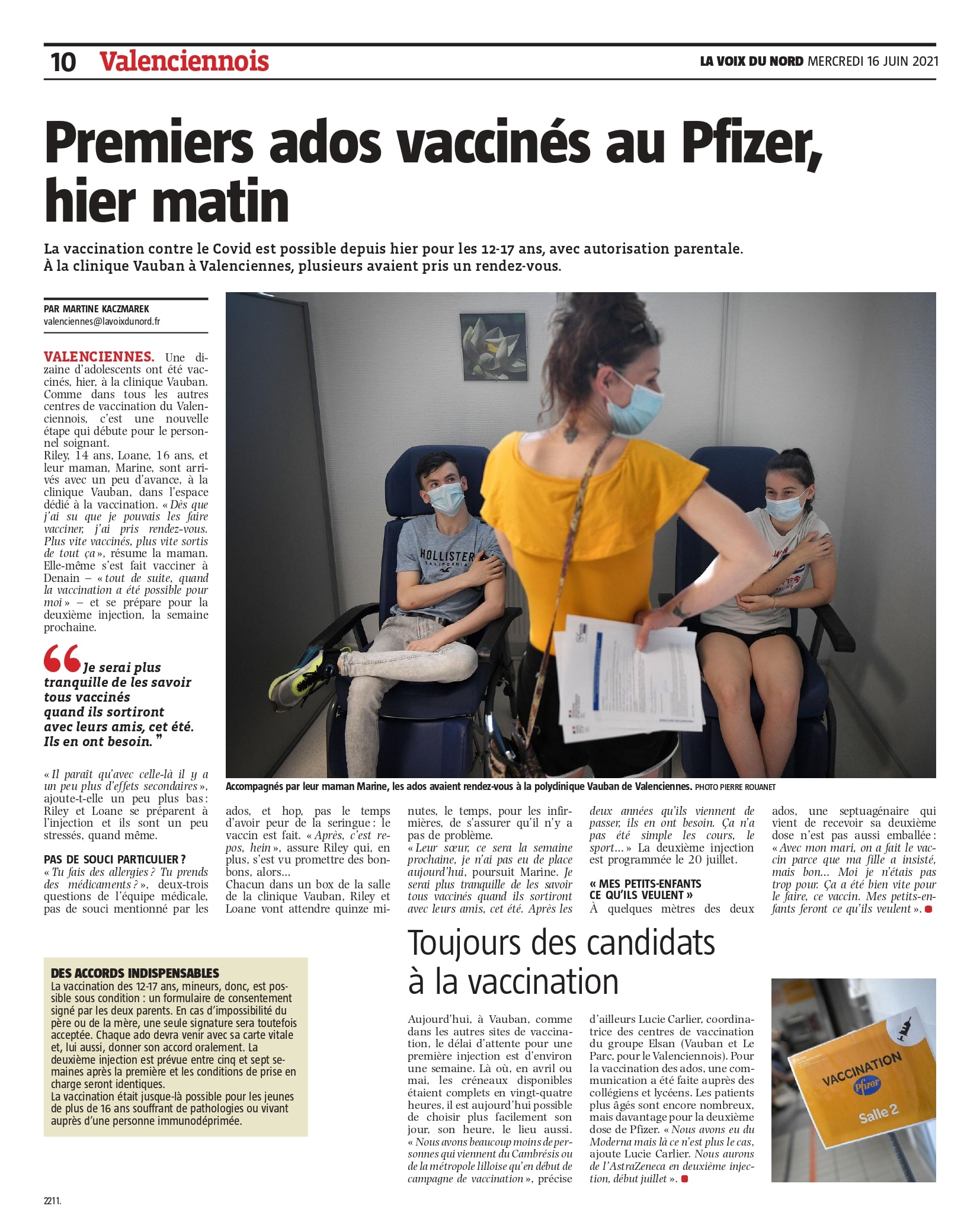 VACCINATION ADO