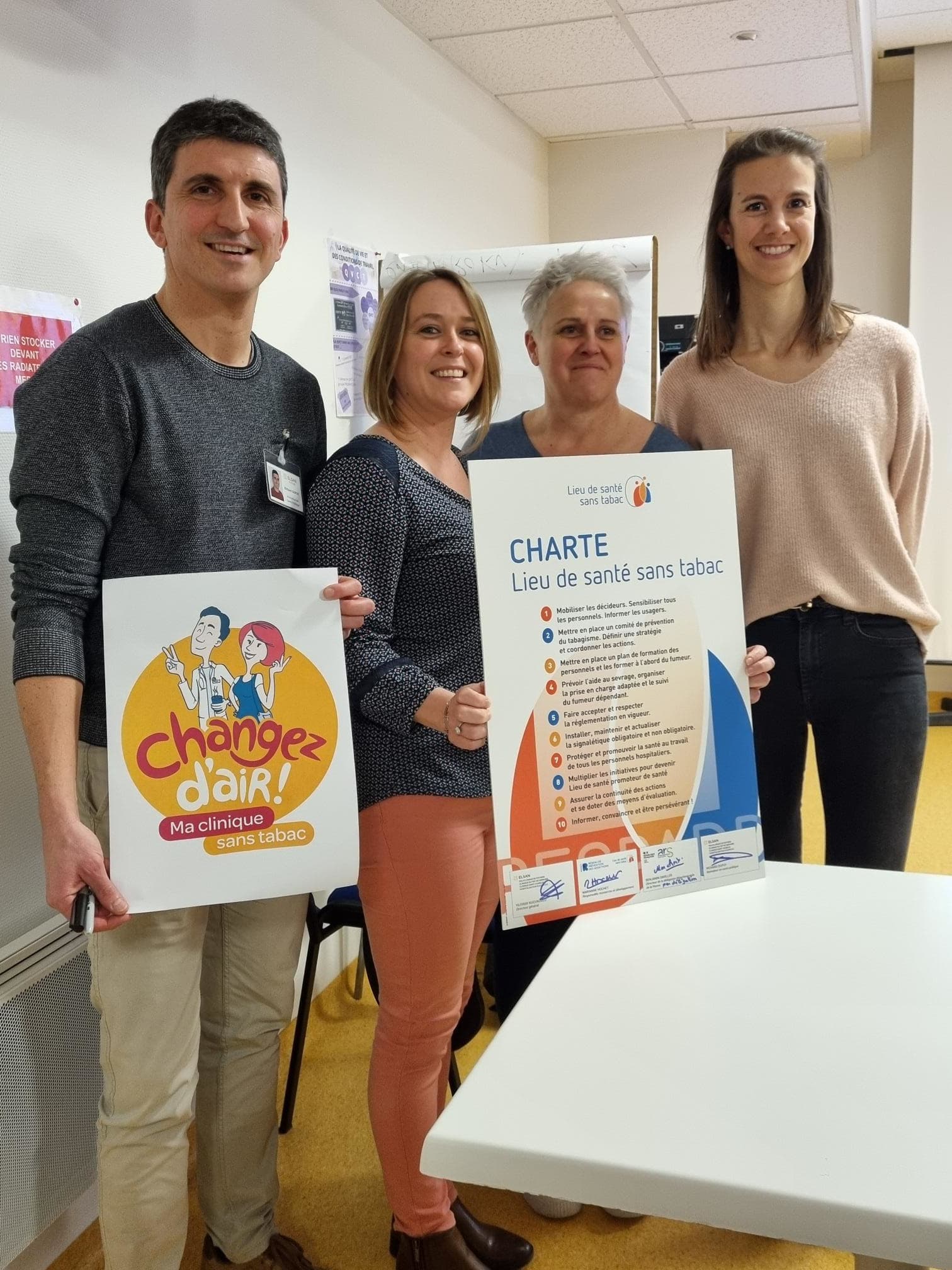 Signature de la Charte « Lieu de santé sans tabac »  par les Hôpitaux privés de Poitiers 