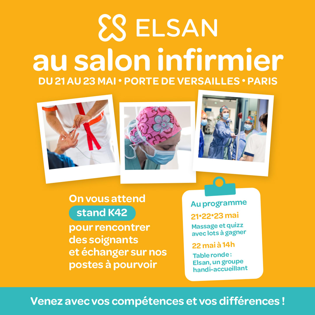 ELSAN, présent au Salon infirmier de SantExpo du 21 au 23 mai 2024