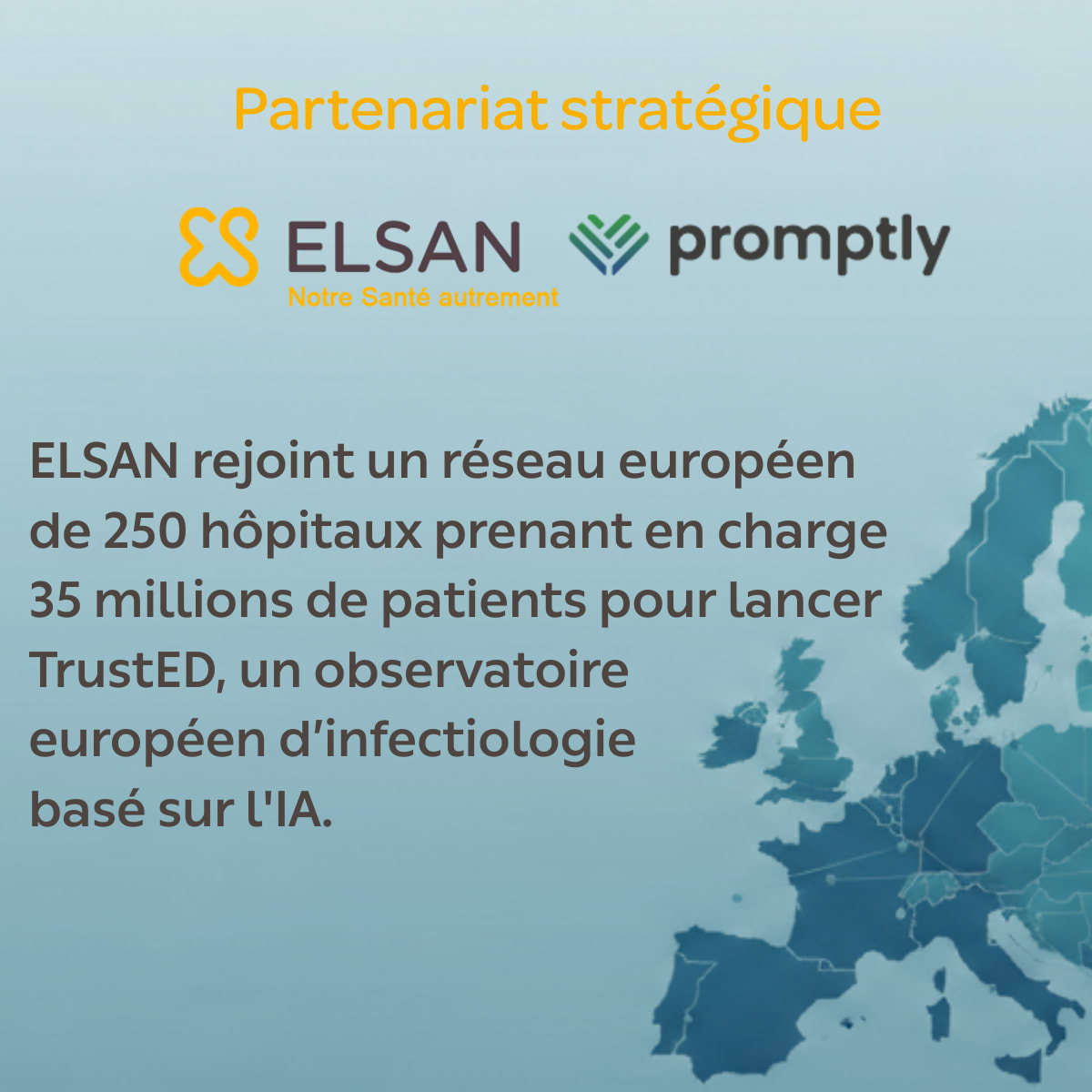 ELSAN participe au lancement de l’observatoire européen d’infectiologie grâce au partenariat avec Promptly Health