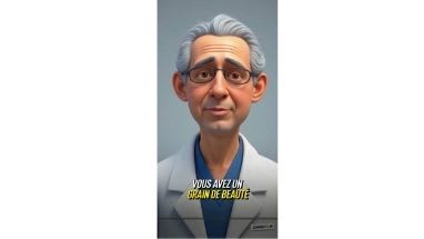 Image d'animation d'un médecin dermatologue.