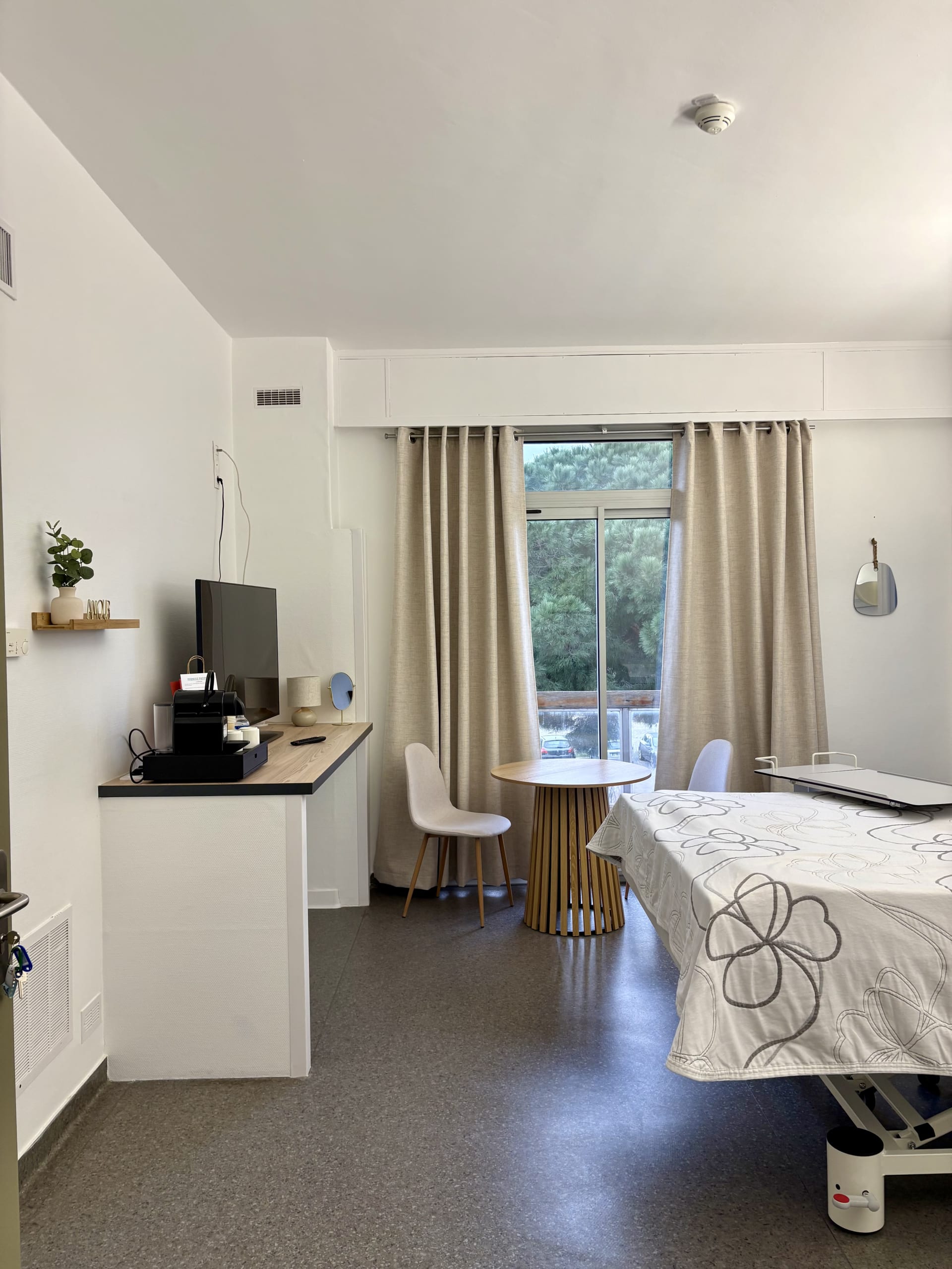 Vue d'ensemble chambre CALM