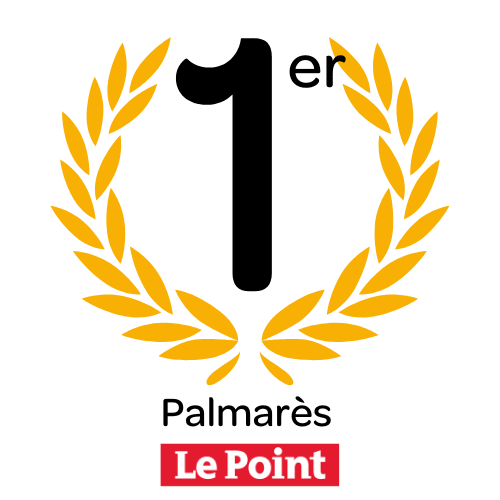 Le Point logo representing the French weekly news magazine that publishes the hospital and clinic ranking.
