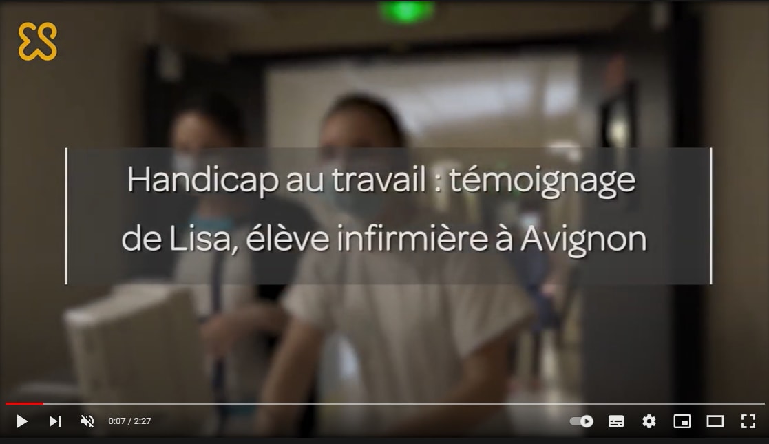 Lisa, élève infirmière à la clinique Montagard d'Avignon