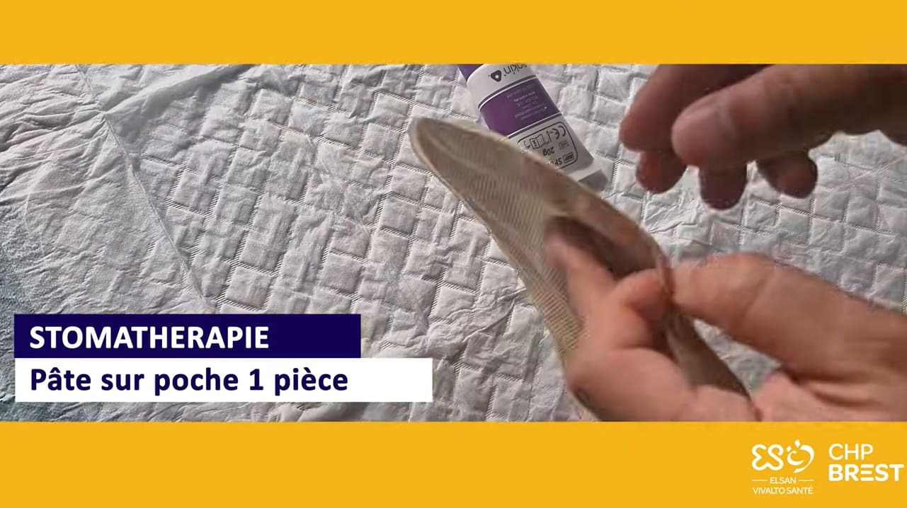 Utilisation de la pâte sur poche 1 pièce