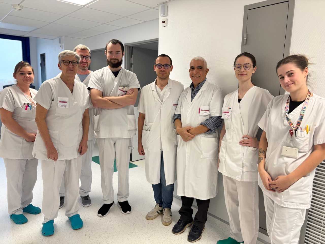 équipe du service de médecine polyvalente à valenciennes 